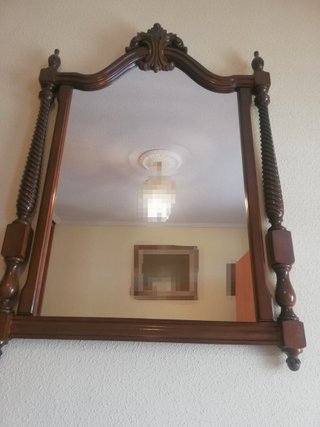 Conjunto dormitorio clásico madera y mármol