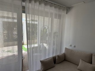 Cortinas de lino de lujo  blanco