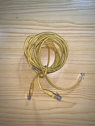 Cable de red Ethernet RJ45 Amarillo