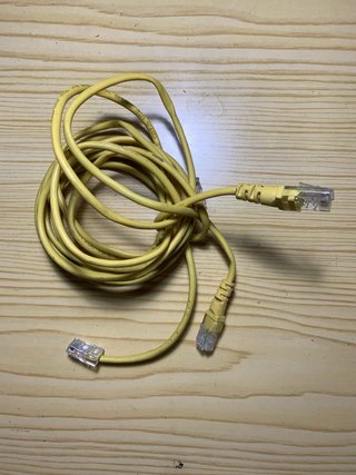 Cable de red Ethernet RJ45 Amarillo
