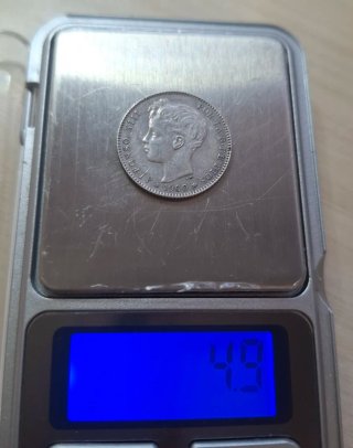 Moneda 1 Peseta Alfonso XIII 1900 *00 España 🇪🇸