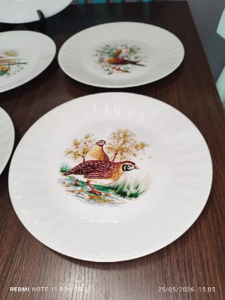 PLATOS CAZA VINTAGE PORCELANIT