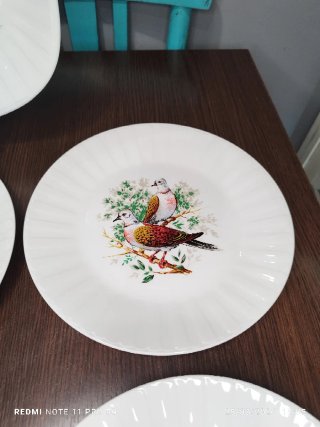 PLATOS CAZA VINTAGE PORCELANIT