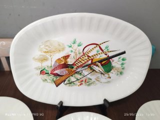 PLATOS CAZA VINTAGE PORCELANIT