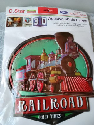 Adesivo 3D C.Star Railroad Old Times