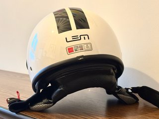 Casco LEM Roger Go Fast Jet Negro/Blanco