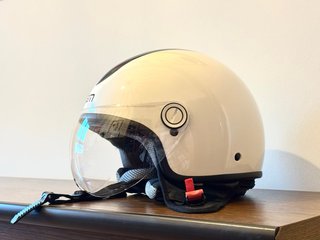 Casco LEM Roger Go Fast Jet Negro/Blanco