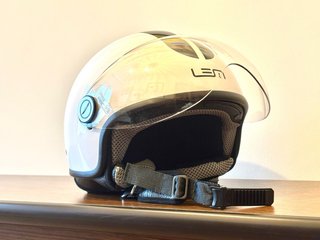Casco LEM Roger Go Fast Jet Negro/Blanco