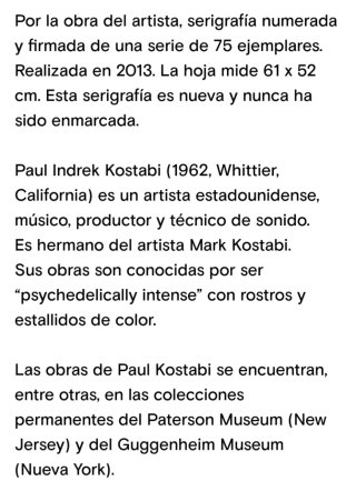 Obra Arte  Paul Kostabi Three Figures  Firmada