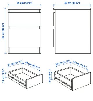 Mesita de noche ikea