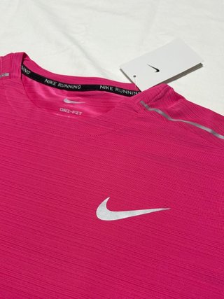 Camiseta Nike Miler Running Rosa Hombre Talla L