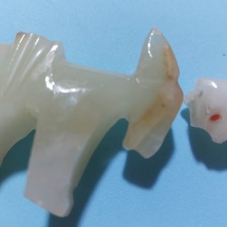 Figuras antiguas de gema natural Onix pulido