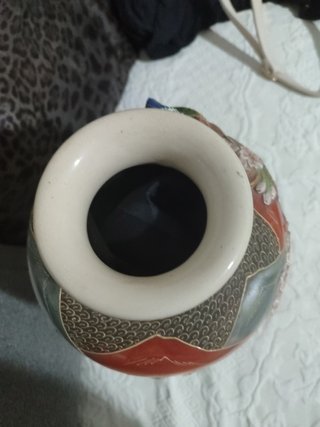 Jarrón Vintage Japonés Satsuma Cerámica
