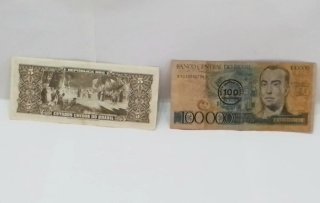 Billete 100.000 Cruzados Brasil Antiguo