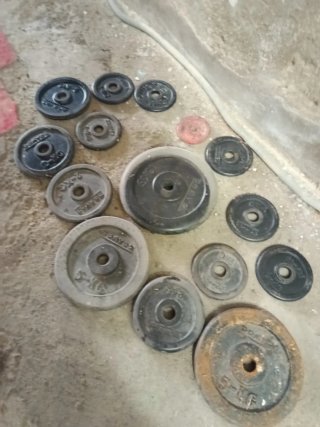 Lote discos de pesas