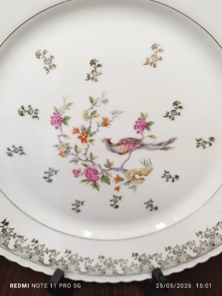 Bandeja Limoges Ave del Paraíso Porcelana