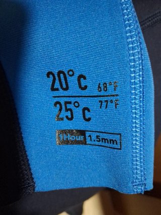 Neopreno OLAIAN azul y negro talla 12