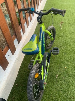 Bicicleta infantil verde 14 pulgadas