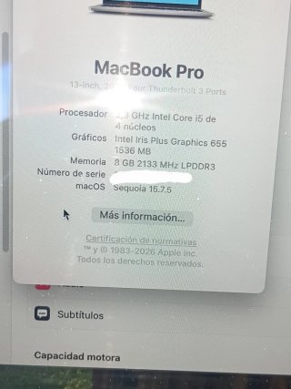 MacBook Pro 13 2018 Intel Core i5 8GB RAM
