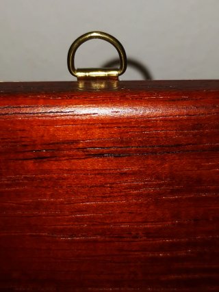 Quadro papaveri rossi con cornice in legno