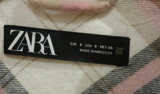 Sobrecamisa Zara cuadros S