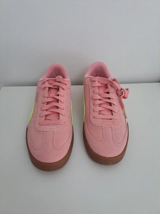 Zapatillas Puma Club II Era Rosa y Verde
