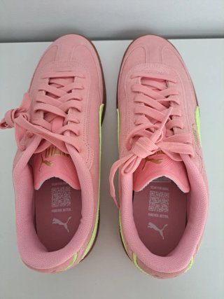 Zapatillas Puma Club II Era Rosa y Verde