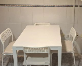 Tavolo da cucina estensibile bianco