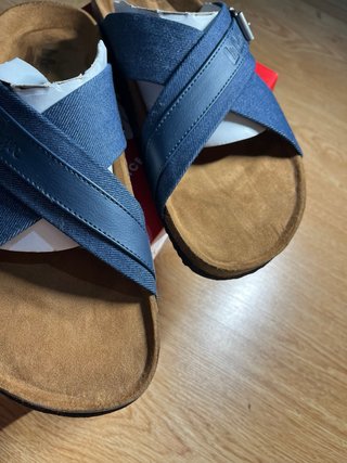 Sandalias Lee Cooper Hombre Azul Marrón