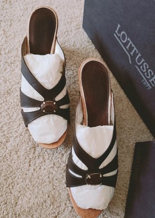 Zapatos Lottusse Marrones y Dorados