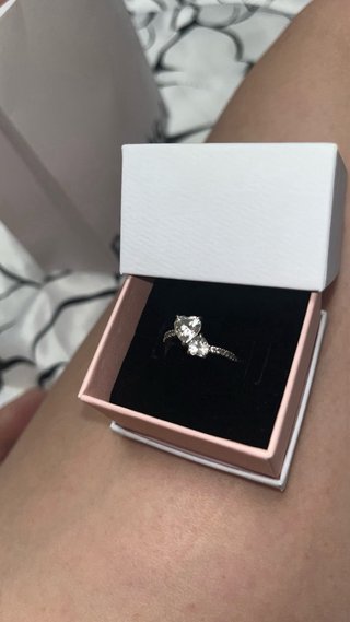 Anillo Pandora Oro Blanco y oro