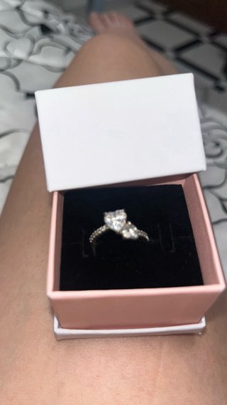 Anillo Pandora Oro Blanco y oro