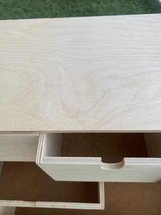 Mini cómoda contrachapado abedul IKEA