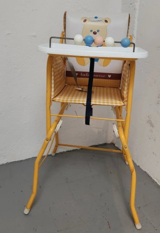 Trona infantil con estampado de oso