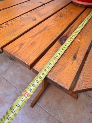 Mesa de terraza octogonal de madera