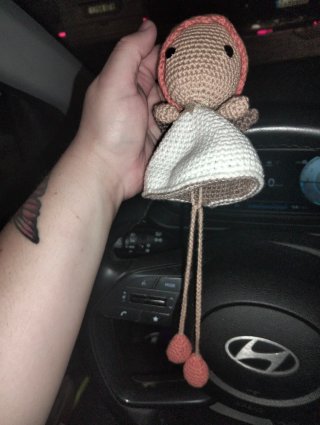 Muñeca crochet bailarina