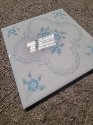 Azulejos flores azules