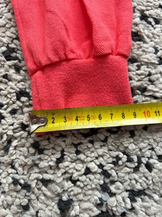 Polo Lacoste Manga Larga Vintage Rojo