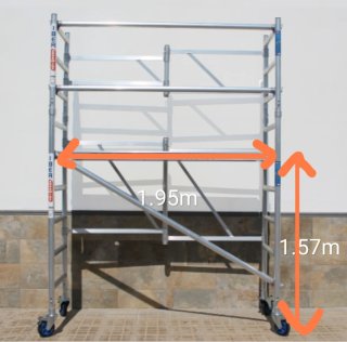 Alquiler Andamio profesional aluminio plegable
