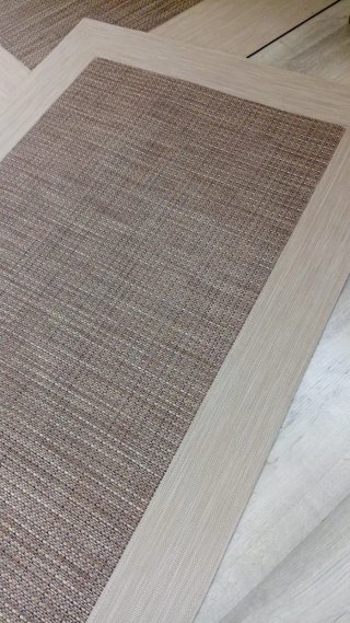 Alfombra 140 x 200 lavables de Vinilo Beige/Marrón
