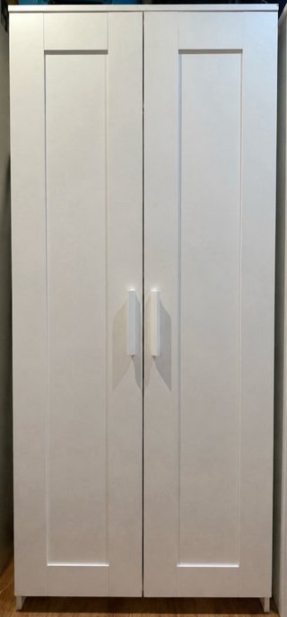 Armario blanco de 2 puertas