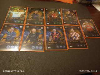 Cartas de fútbol Topps CHAMPIONS