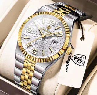 Reloj Poedagar Hombre Oro y Plata
