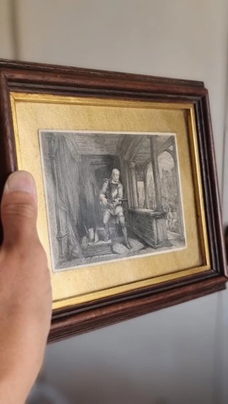 Grabado acero siglo XIX firmado Cattermole & Hea