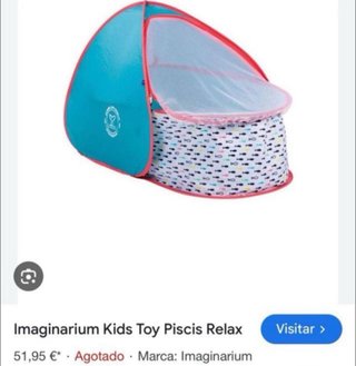 Cuna de playa o piscina con diseño de peces
