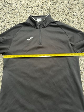 Sudadera Joma Negra Media Cremallera