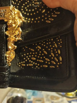 Borsa Versace Jeans Couture Nero Dorato