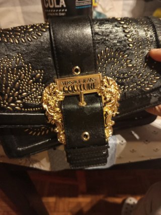 Borsa Versace Jeans Couture Nero Dorato
