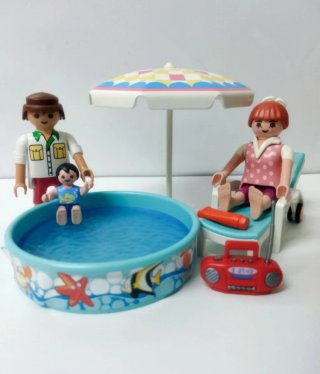 Piscina familiar de playmobil