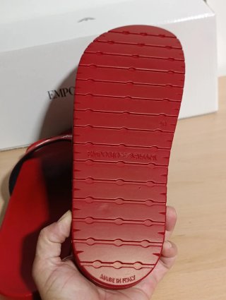 Chanclas Emporio Armani Rojas T.40 Nuevas